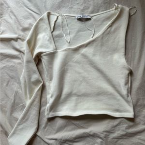 Zara one shoulder long sleeve